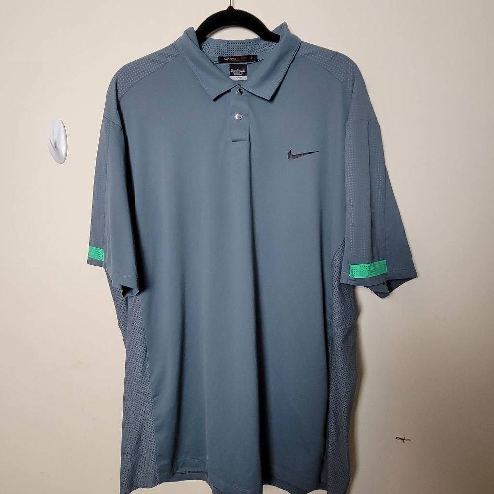 NIKE Tiger Woods TW Saturated Color Polo Shirt 542069 XL Grey